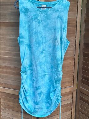 PINK Victoria’s Secret Beach Cover up Teal Ruched Tunic XXL